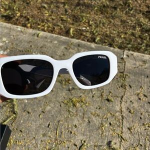 White prada glasses